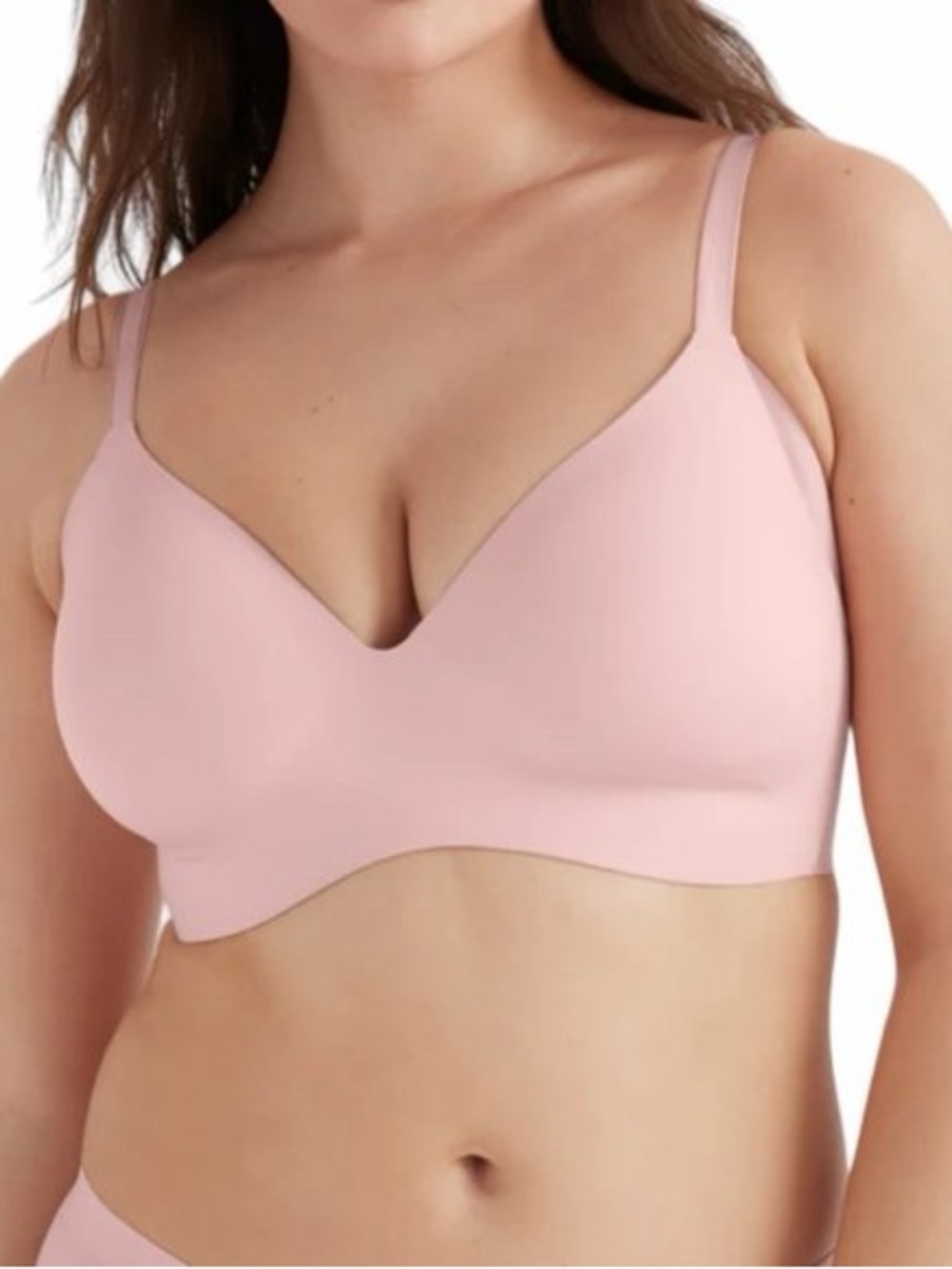 knix Wing Woman Contour Seamless Light Blush Wireless Bra